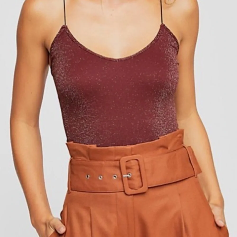 Bundle‎ Free People Sparkly Brami Red/Black and Gold Set of 2 XS/S NWOT